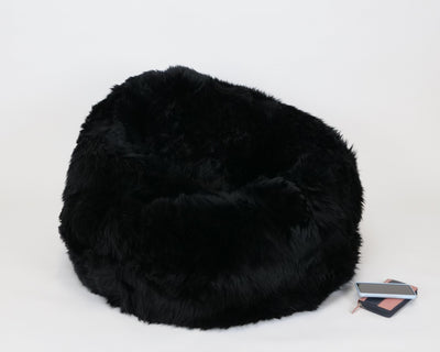 Beanbag Cover 92*93 cm. - Sheep Skin - Accesorries - Black