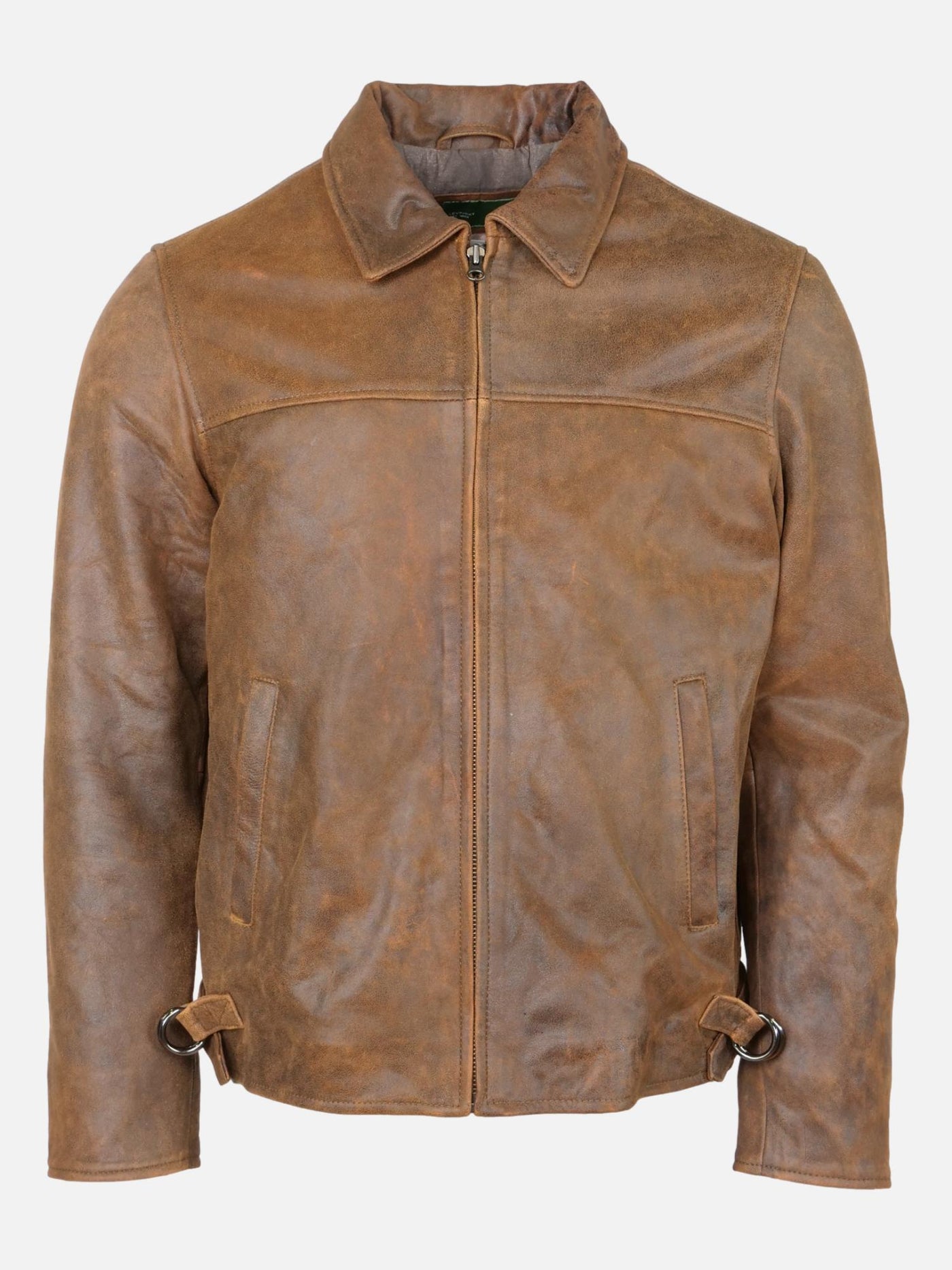 PS-01 Mens Jacket - Sheep Leather - Man - Antique Brown