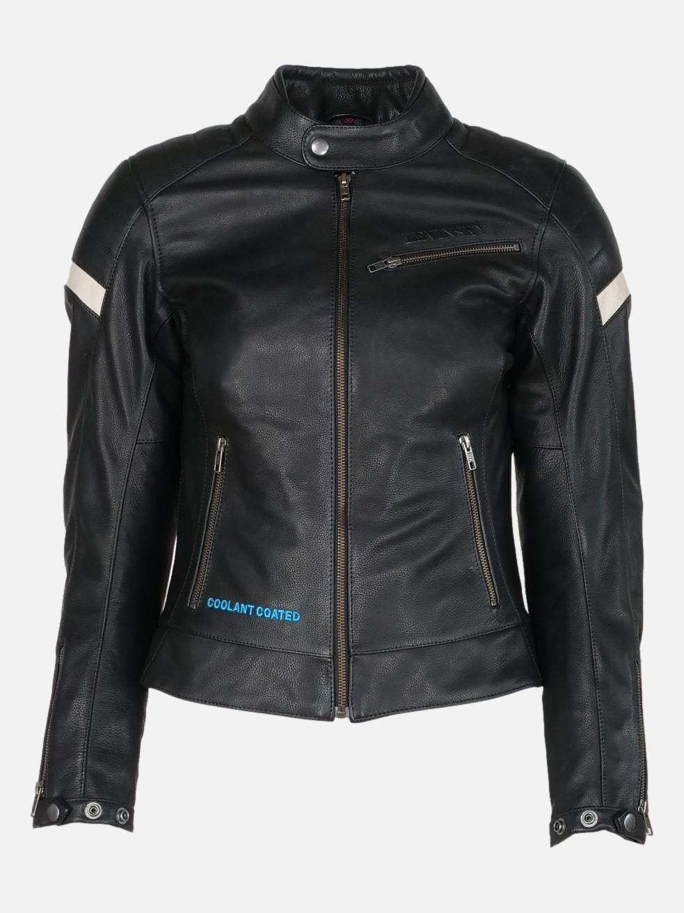 LMCJ W-001 Womens Motor Cycle Jacket - Cow Nappa Leather - Women - Black