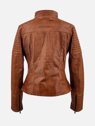 Scooty - Lamb Polish Nappa Leather - Dark Tan