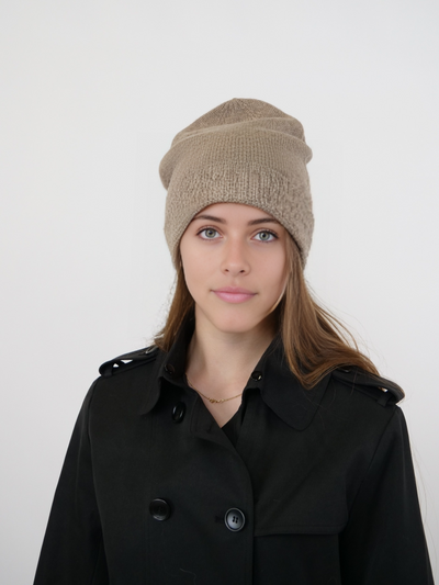 SY-HT2402F Hat - 100% PureCashmere - Accesories - Oak