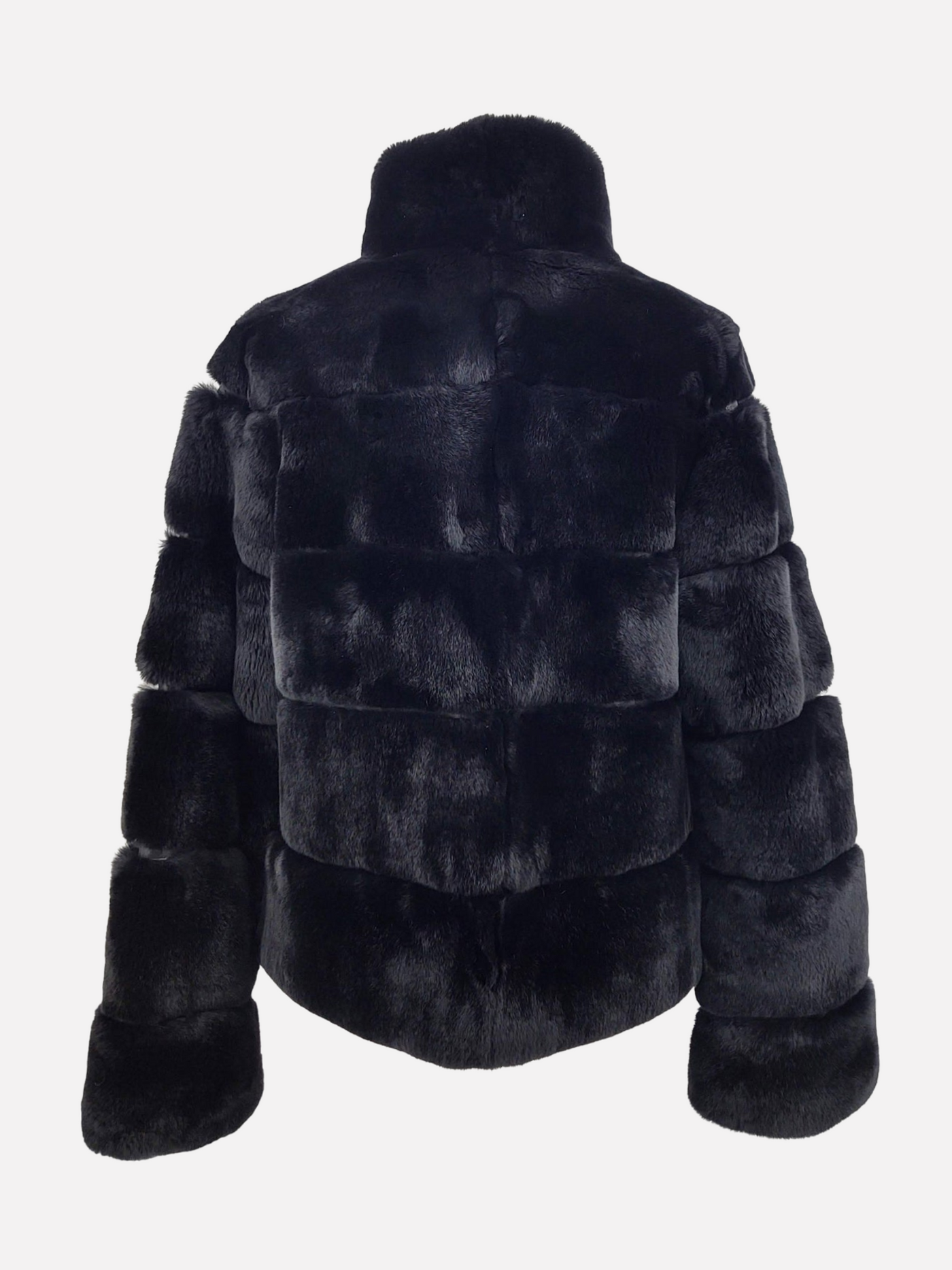 Petrovski, 60 cm. - Collar - Rex - Women - Black / Rex Kanin Pels - Levinsky - Kvinde