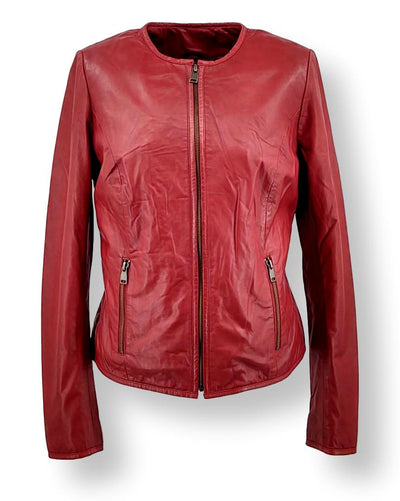 Zadte - Lamb Malli Leather - Women - Red | STAMPE PELS