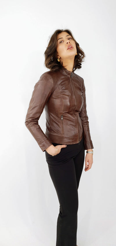 Voila - Lamb Malli Leather - Women - Cocoa - Lamb Malli Leather - Women - Voila - Lamb Malli Leather - Women - Cocoa - Stampe Pels