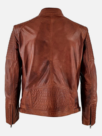 Scooter - Lamb Polish Nappa Leather -Man - Copper Brown