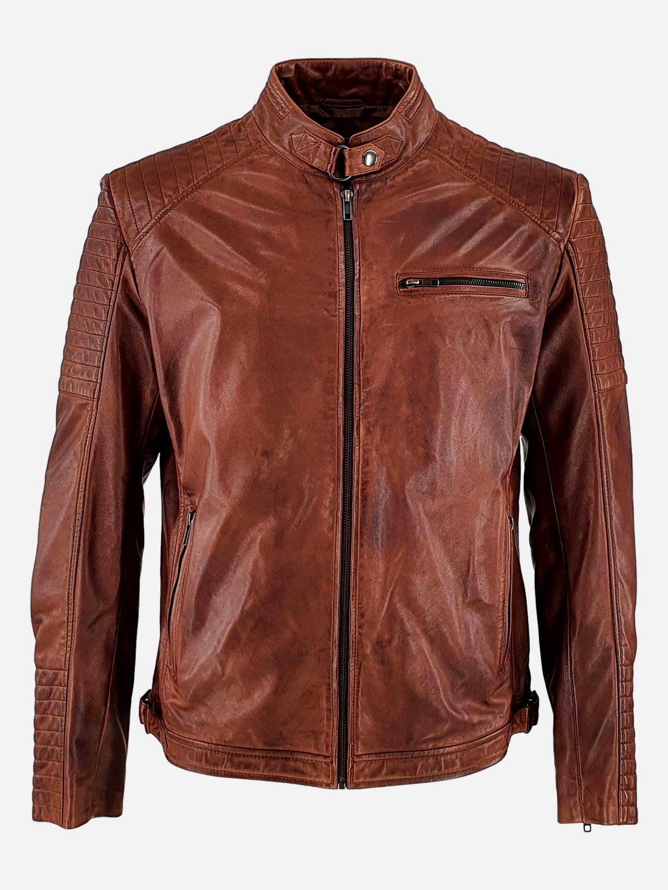 Scooter - Lamb Polish Nappa Leather -Man - Copper Brown