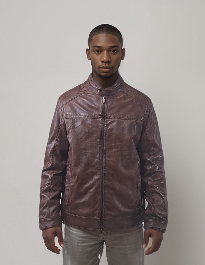 Ferome, 68 cm. - Lamb Polish Nappa Leather -Man - Cana Brown Ferome, 68 cm. - Lamb Polish Nappa Leather -Man - Cana Brown
