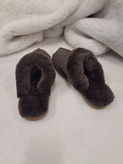 LV1 Slippers - Suede Lamb - Accesories - Dark Brown