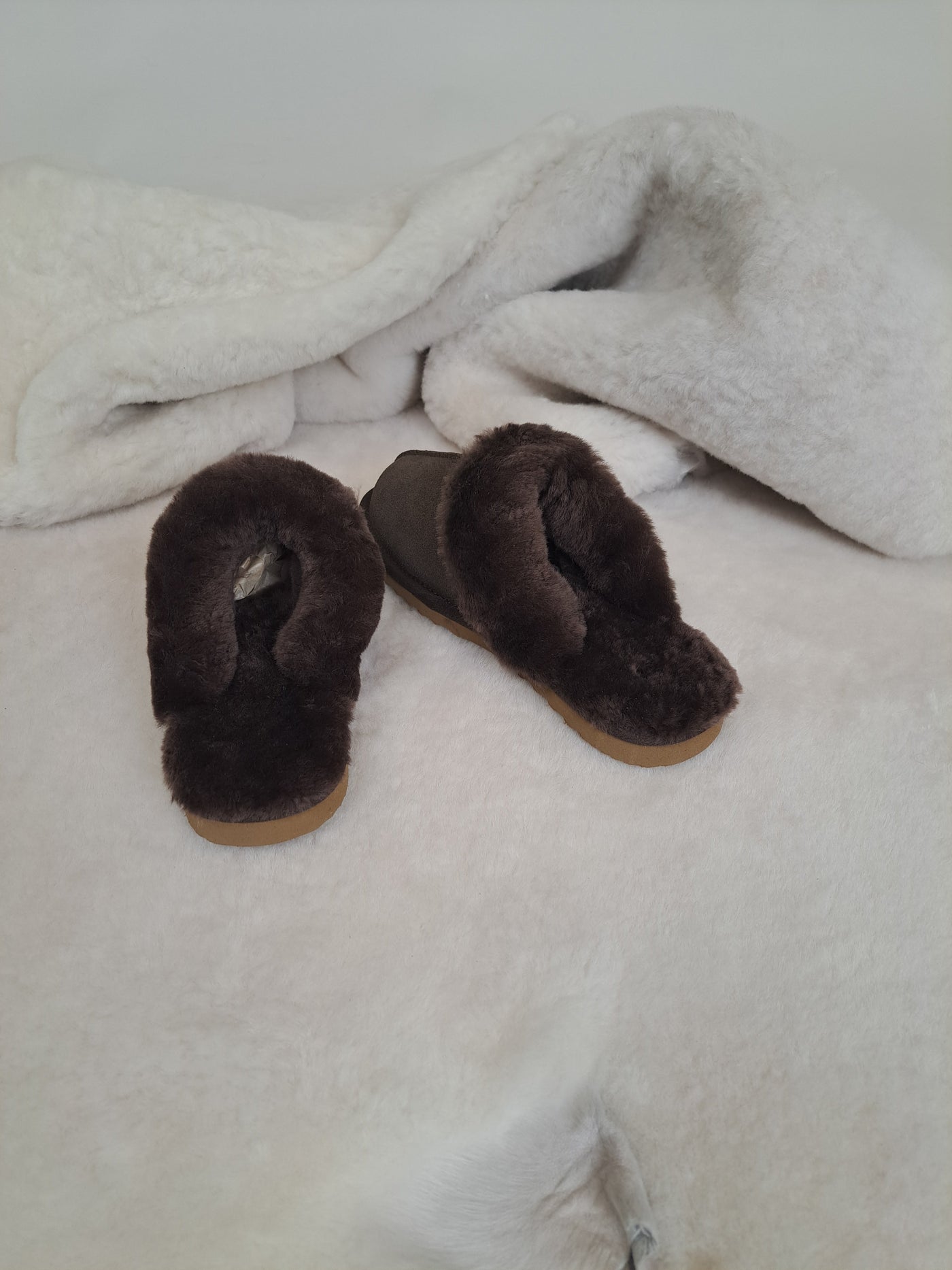 LV1 Slippers - Suede Lamb - Accesories - Dark Brown