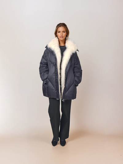 Ivory, 80 cm. - Down - Women - Black