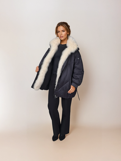 Ivory, 80 cm. - Down - Women - Black