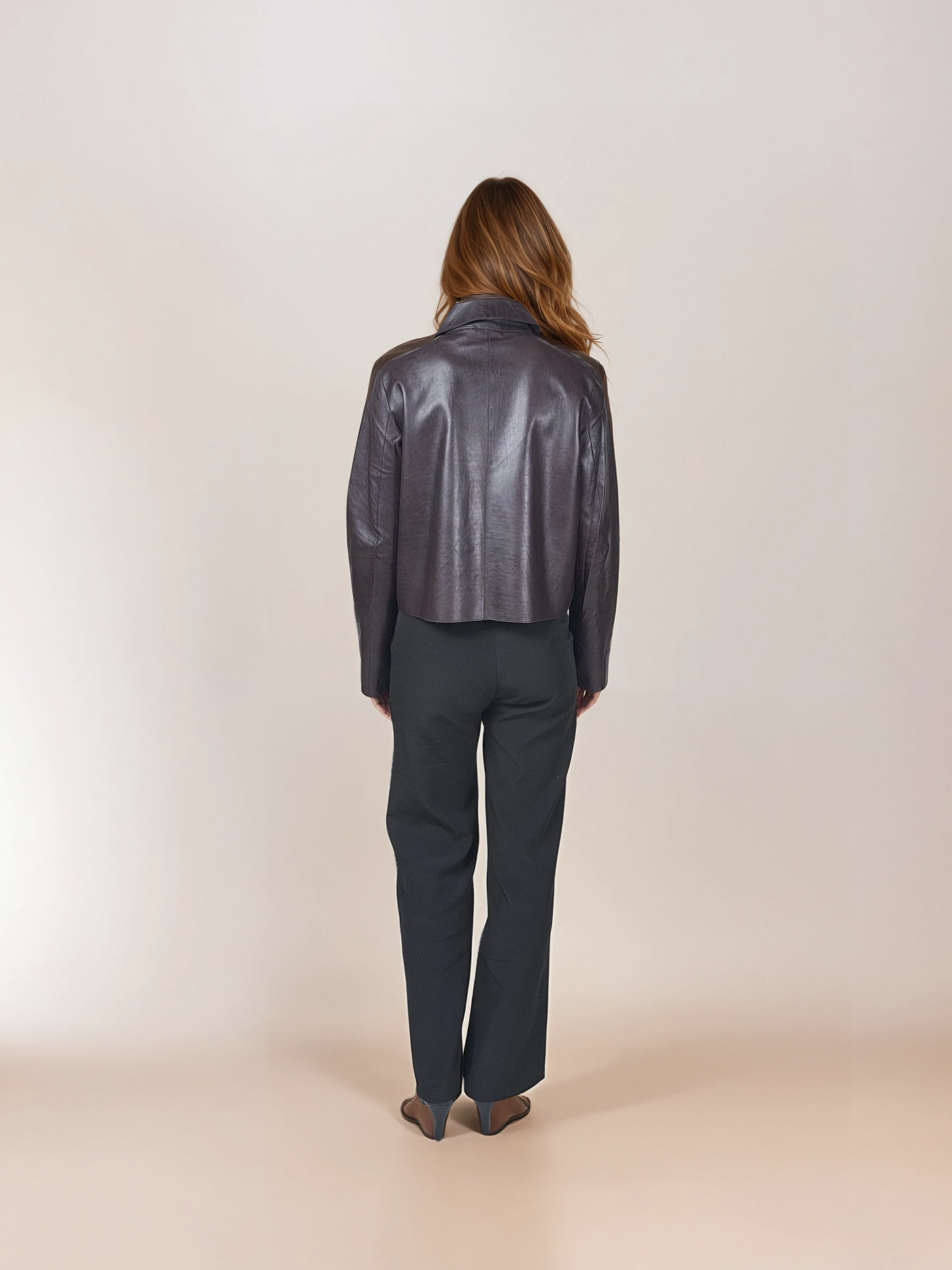 Cana, 52 cm. - Lamb Dior Bonded Leather-Women - Dark Brown