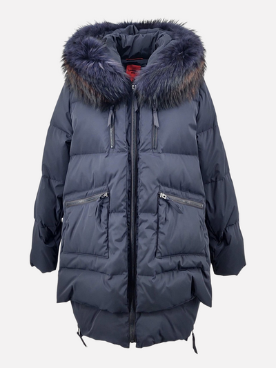 Michelle 2 Down jacket, 90 cm. - Hood - Down - Women - Navy