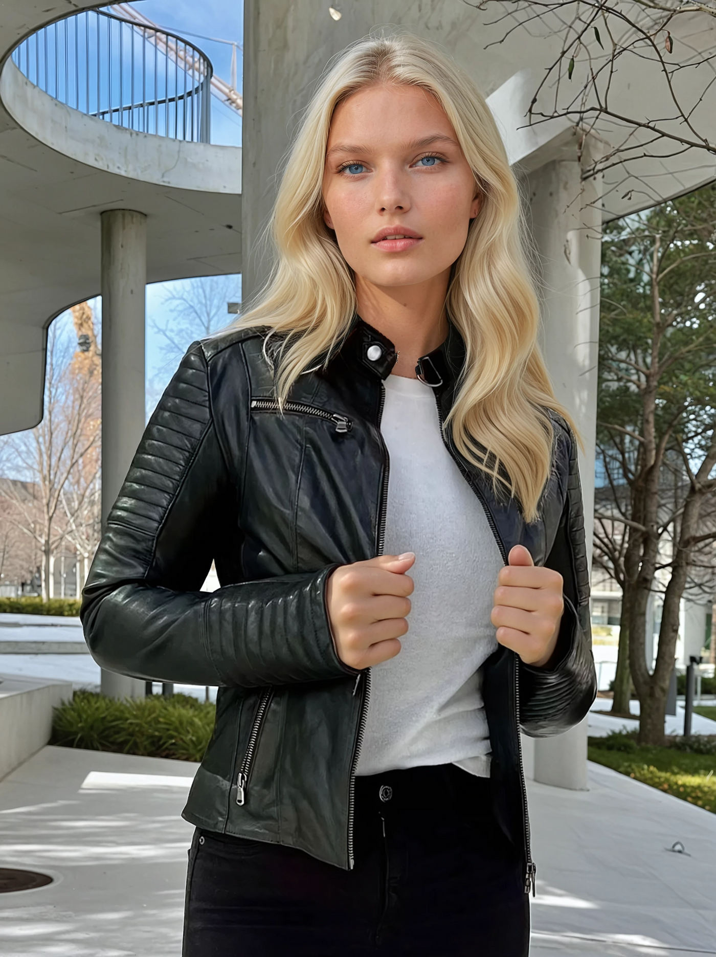 Scooty - Lamb Polish Nappa Leather - Black