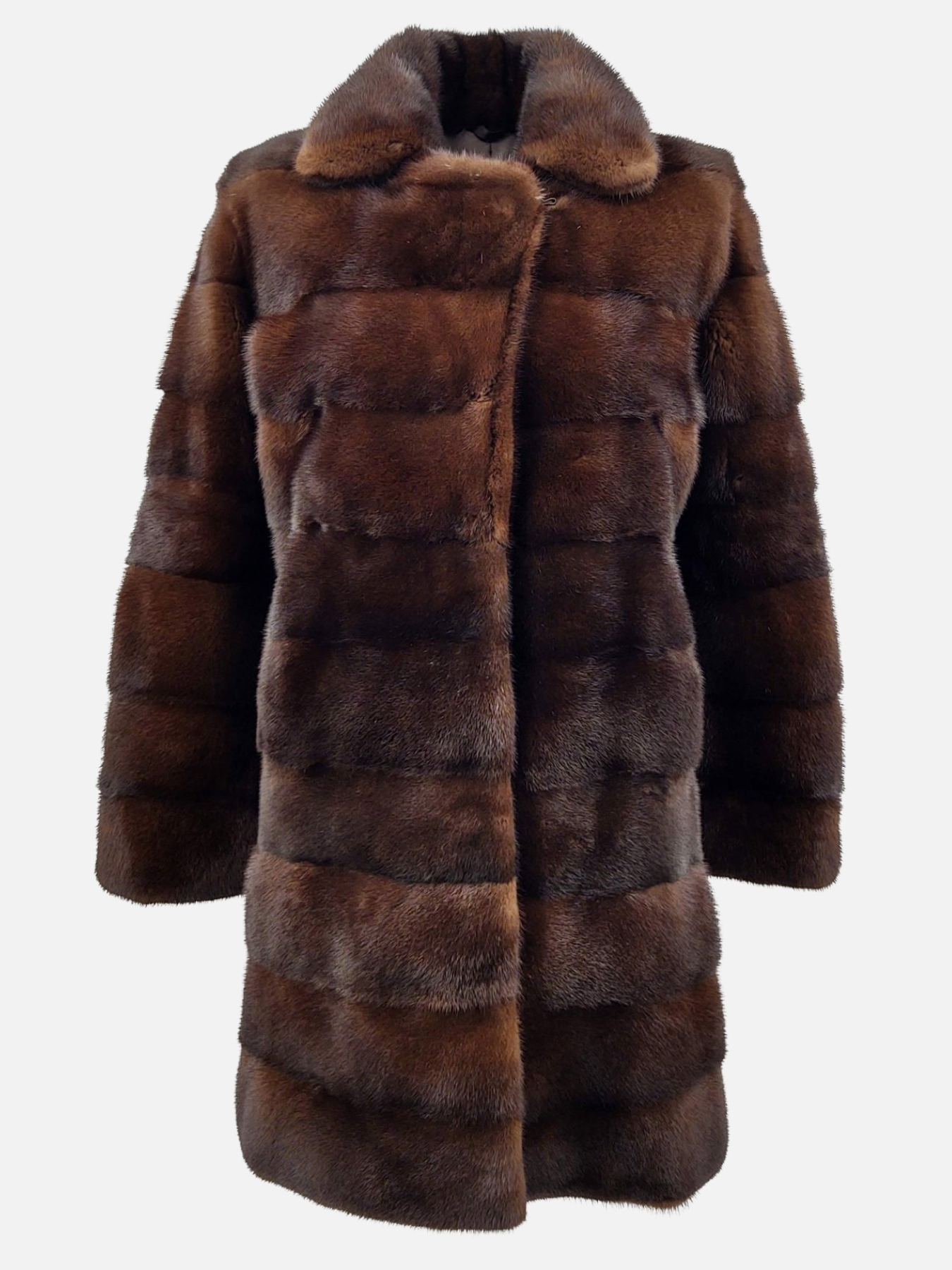 Vesta, 85 cm. - Mink - Women - Mahogany / Mink Pels - Levinsky - Kvinde