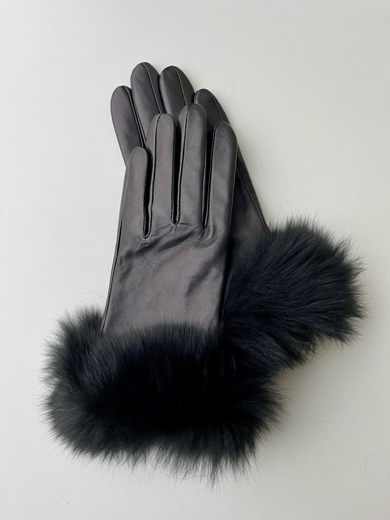 2145 Glove - Lamb Slink Leather -Accesories - Black