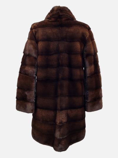 Vesta, 85 cm. - Mink - Women - Mahogany / Mink Pels - Levinsky - Kvinde