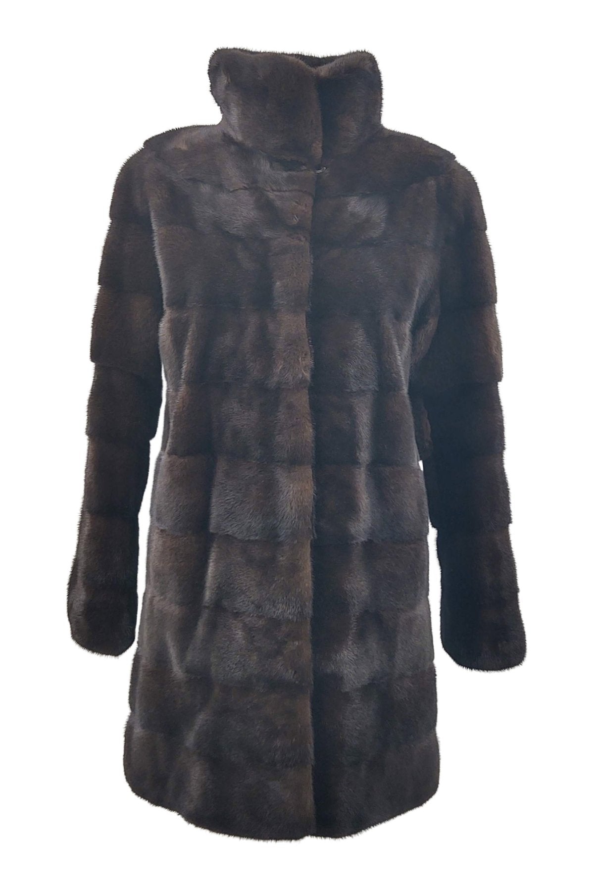 Petrovski, 85 cm. - Collar - Mink - Women - Mahogany