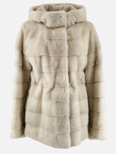 Trinity, 73 cm. - Hood - Mink - Women - Pearl