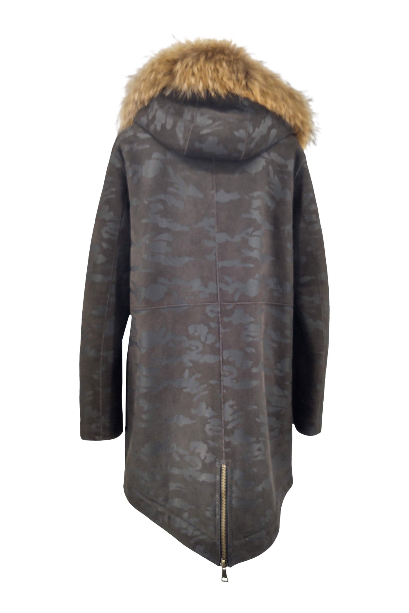 Valeria, 85 cm. - Nappa Lamb - Women - Army Green / Lamme Pels - Levinsky - Kvinde | STAMPE PELS