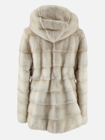 Trinity, 73 cm. - Hood - Mink - Women - Pearl