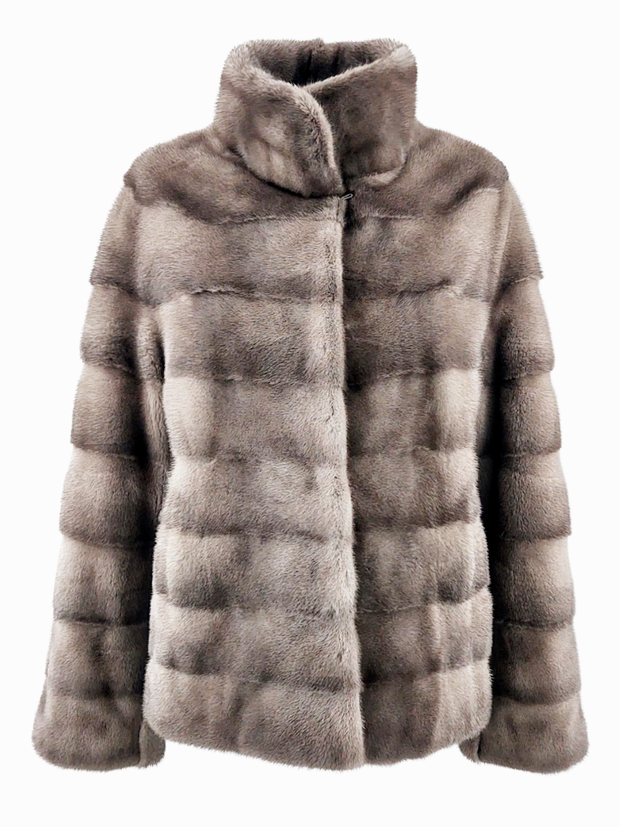 Olise, 60 cm. - Mink - Women - Silver Blue
