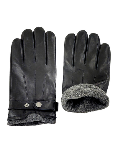 219 Glove - Lamb Slink Leather -Accesories - Black