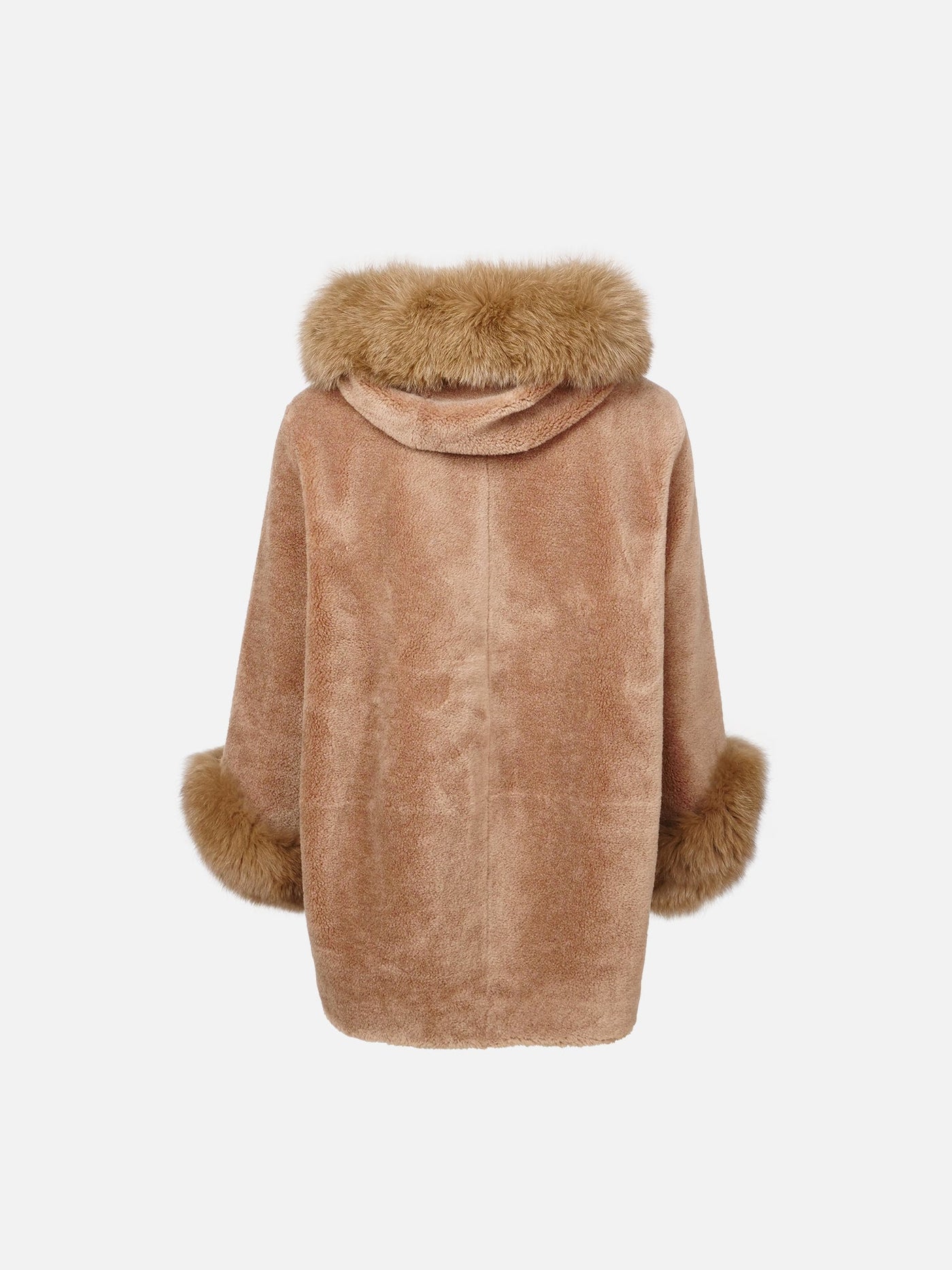 Franciane, 78 cm. - Hood - Air Wool - Women - Chestnut