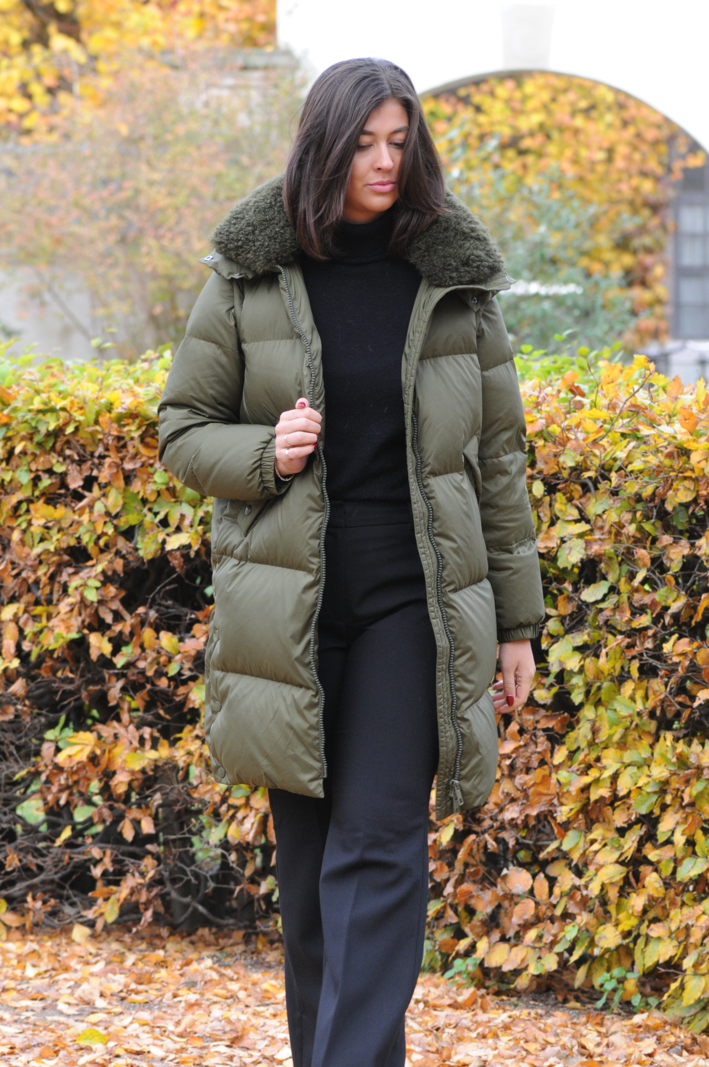 Heather, 98 cm. - Hood - Down - Women - Army