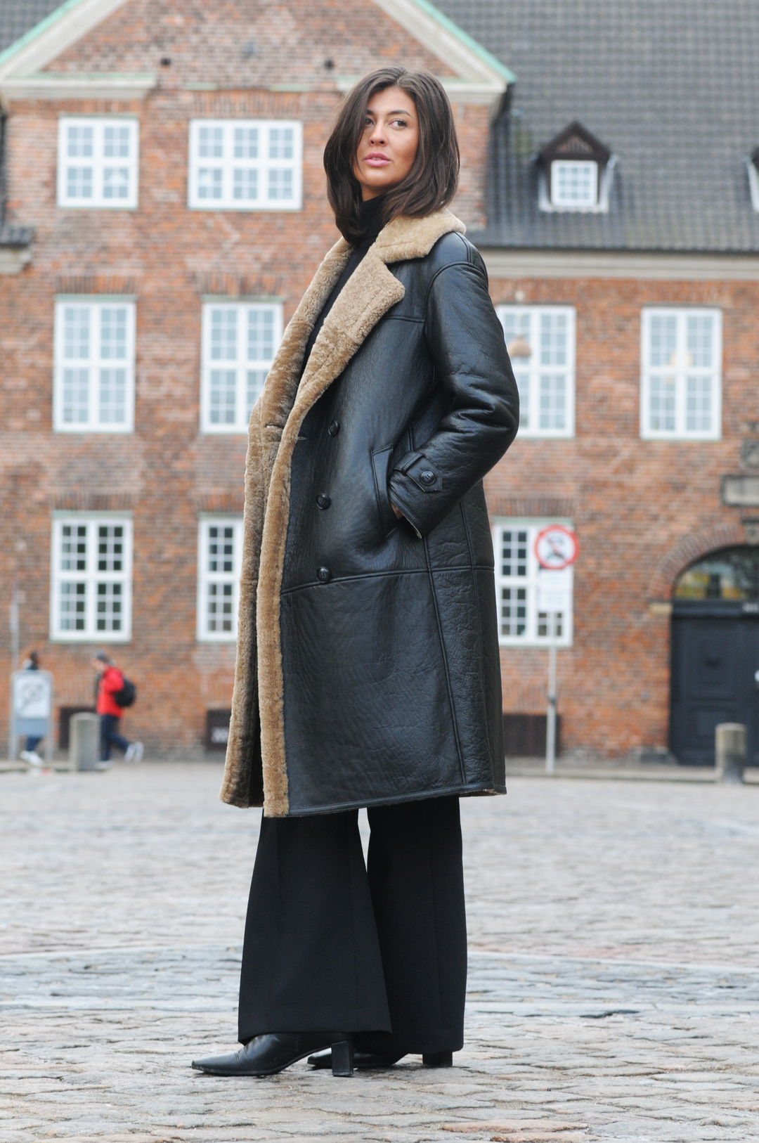 Hada, 105 cm. - Collar - Rock Lamb - Women - Black – Levinskyfurs