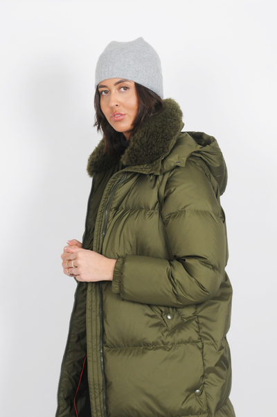 Heather, 98 cm. - Hood - Down - Women - Army