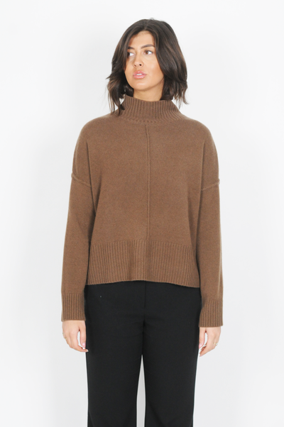 SY-23080 Sweater - 100% Cashmere - Accesories - Dark Brown