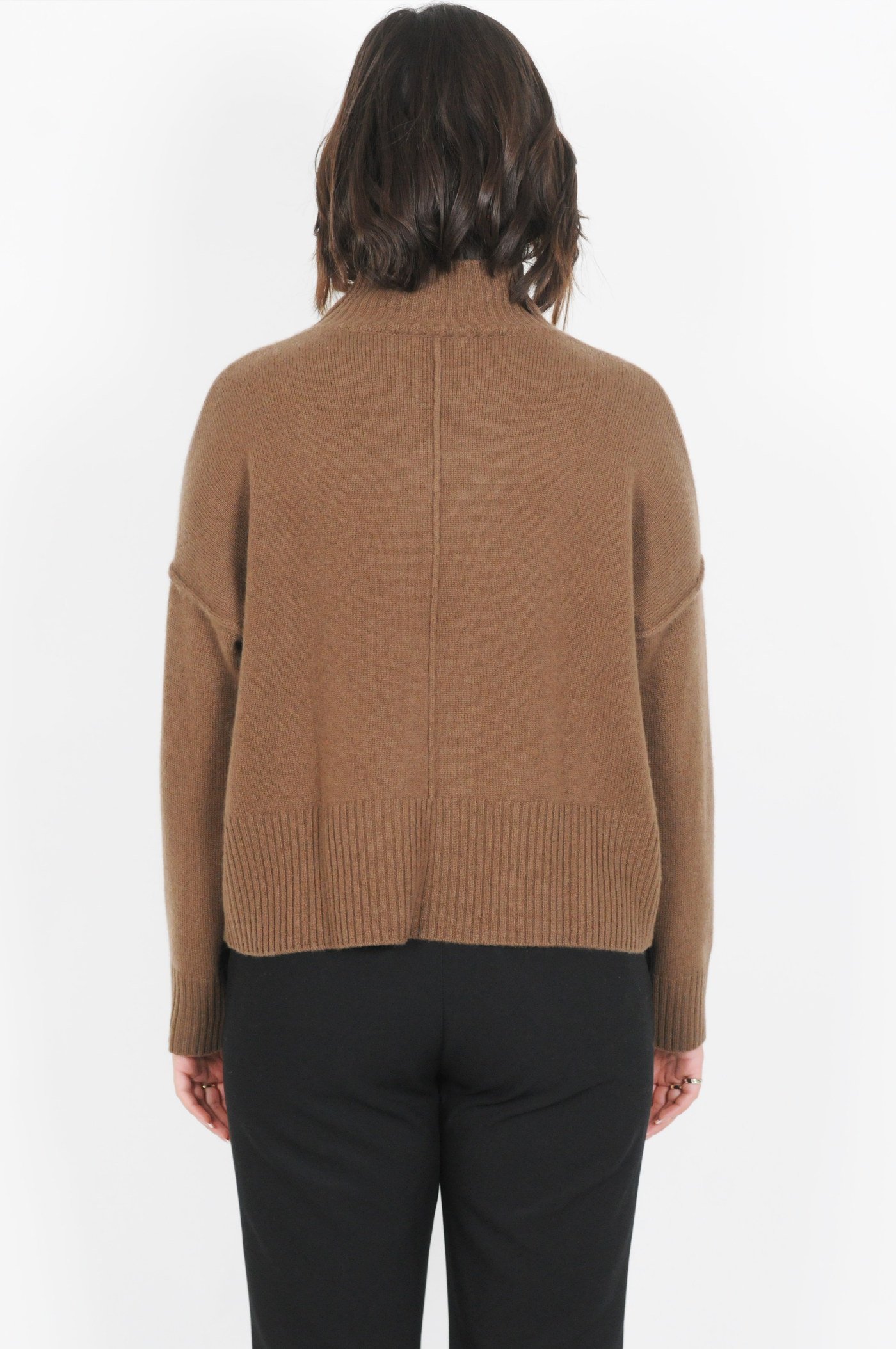 SY-23080 Sweater - 100% Cashmere - Accesories - Dark Brown