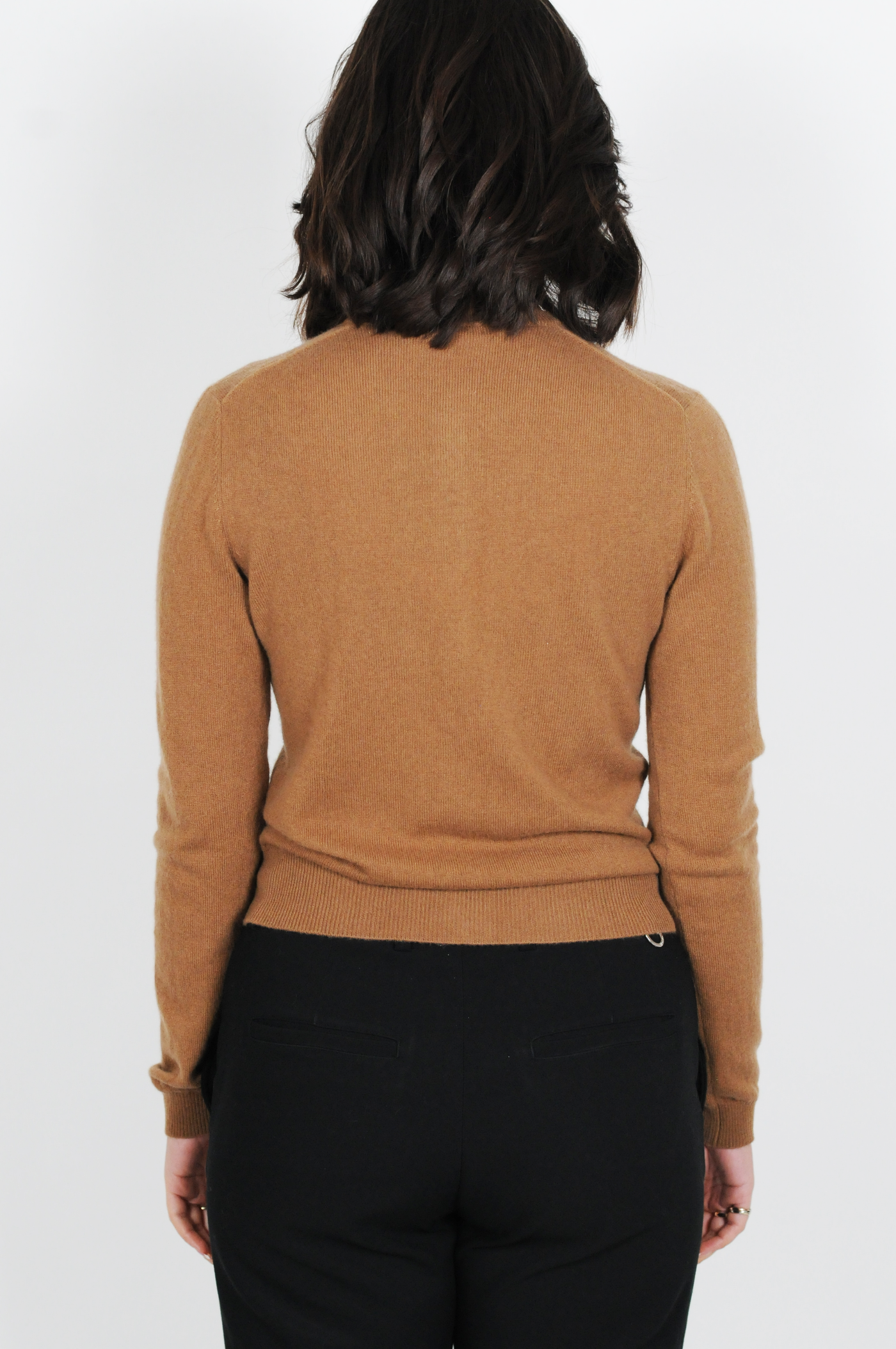 SY-23022 Cardigan - 100% Cashmere - Accesories - Dark Camel