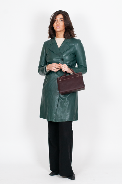 Amara - Lamb Malli Leather - Women - Copper Green