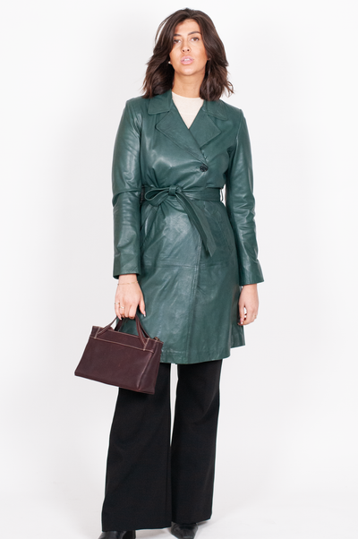 Amara - Lamb Malli Leather - Women - Copper Green