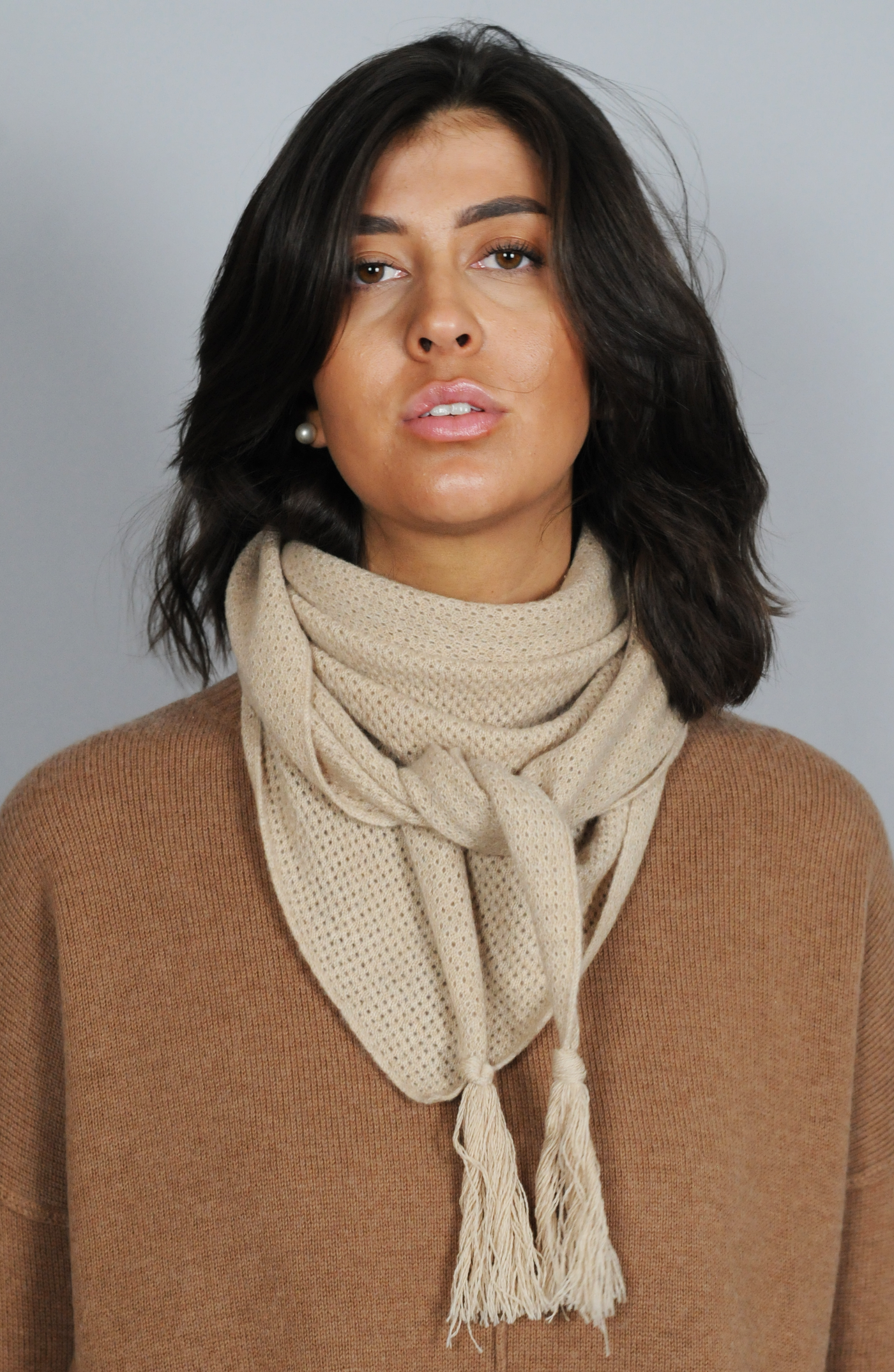 SY-1823 Scarf - 100% PureCashmere - Accesories - Rice Camel