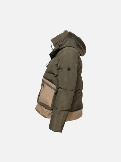 Henriette 61 cm. - Hood - Down - Women - Army & Camel