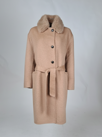 Hava & Hava, 100 cm. - Collar - Wool Blend - Women - Camel