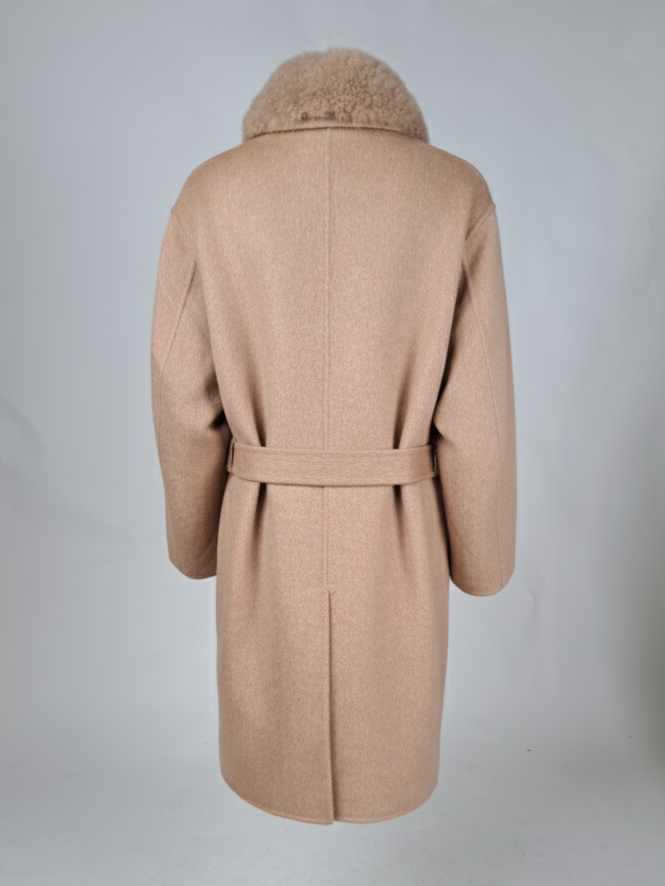 Hava & Hava, 100 cm. - Collar - Wool Blend - Women - Camel