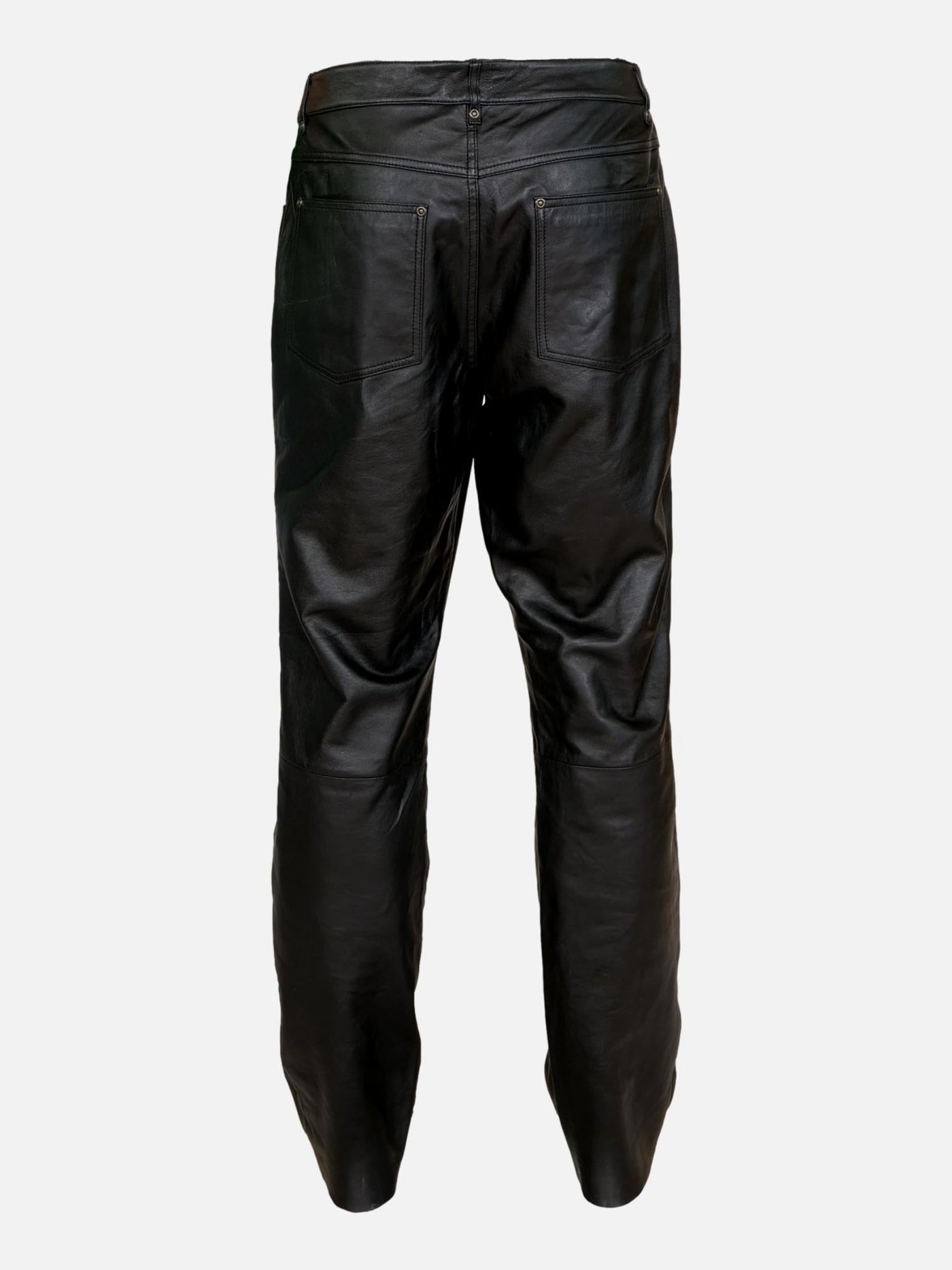 Peter Trousers - Nappa Leather - Man - Black