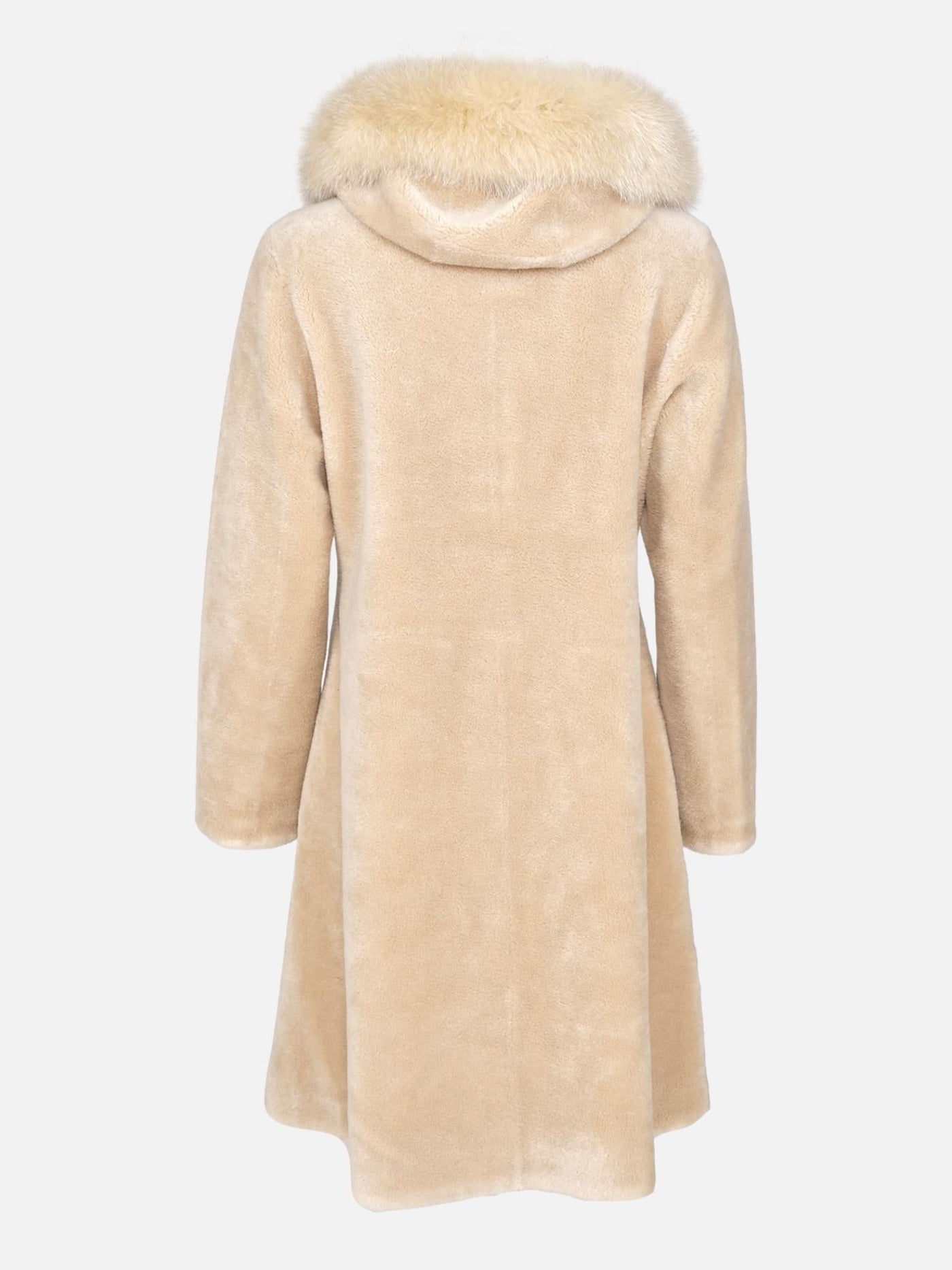 Gamal, 100 cm. - Hood - Air Wool - Women - Light Camel