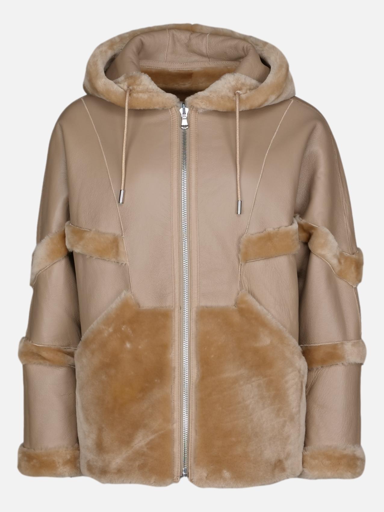 Gena, 72 cm. - Hood - Nappa Lamb - Women - Camel