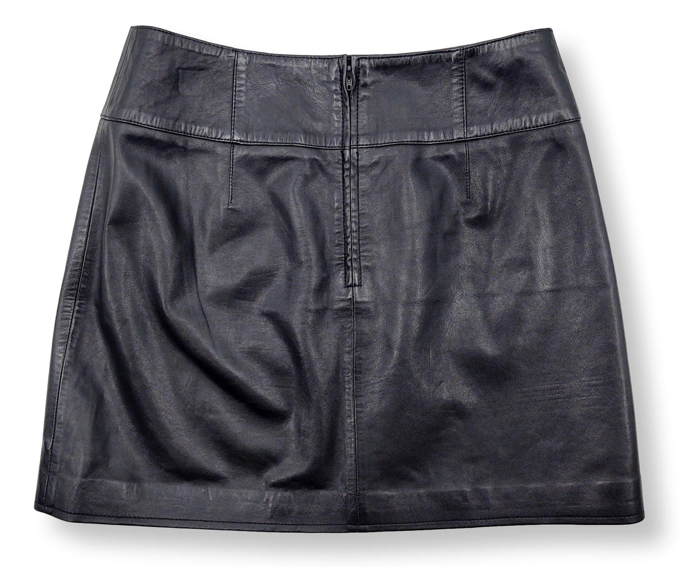 Lucy Skirt - Lamb Dace Leather - Women - Black