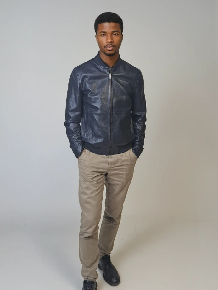 Benn - Lamb Thick Dace Leather -Women - Navy