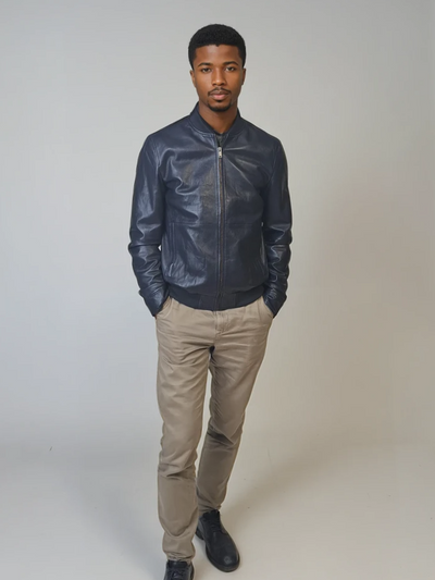 Benn - Lamb Thick Dace Leather -Women - Navy
