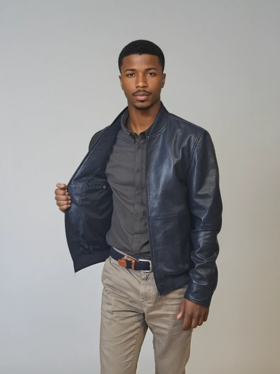 Benn - Lamb Thick Dace Leather -Women - Navy