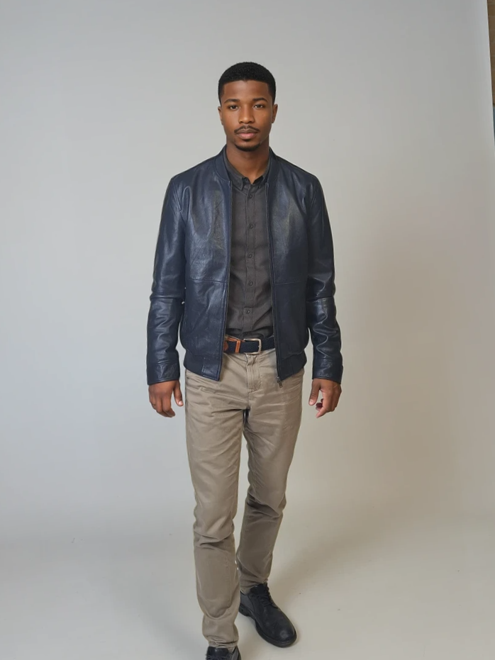 Benn - Lamb Thick Dace Leather -Women - Navy