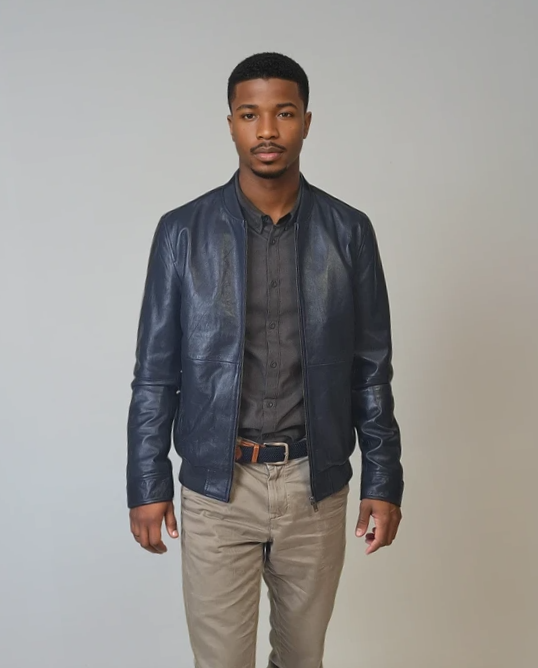 Benn - Lamb Thick Dace Leather -Women - Navy