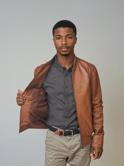 Benn - Lamb Thick Dace Leather -Women - Cognac